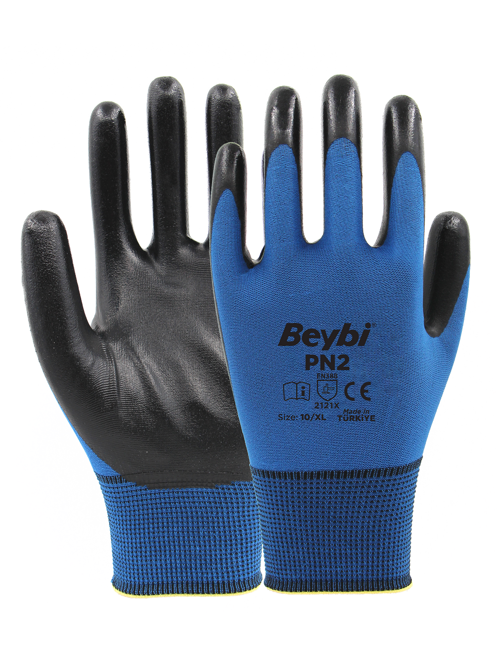 Beybi PN2 Polyester Örme Nitril Eldiven