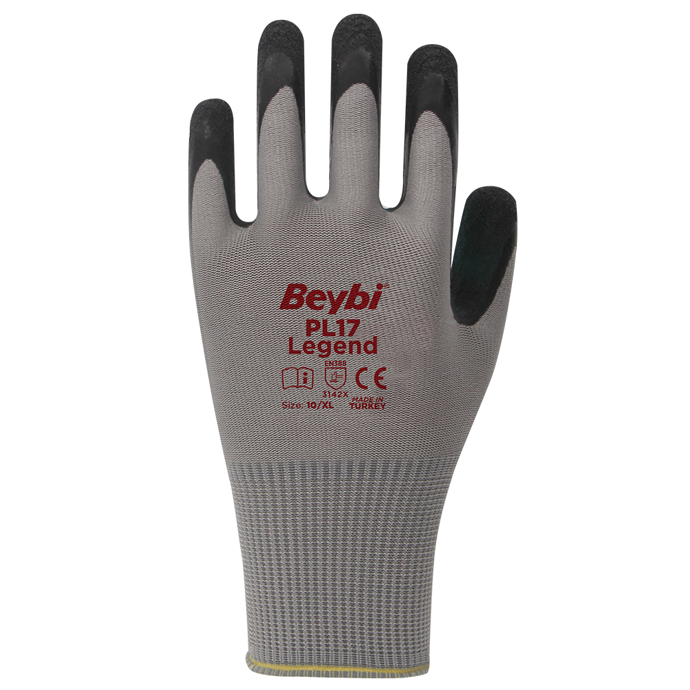 Beybi PL17 Legend Polyester Örme Lateks Eldiven