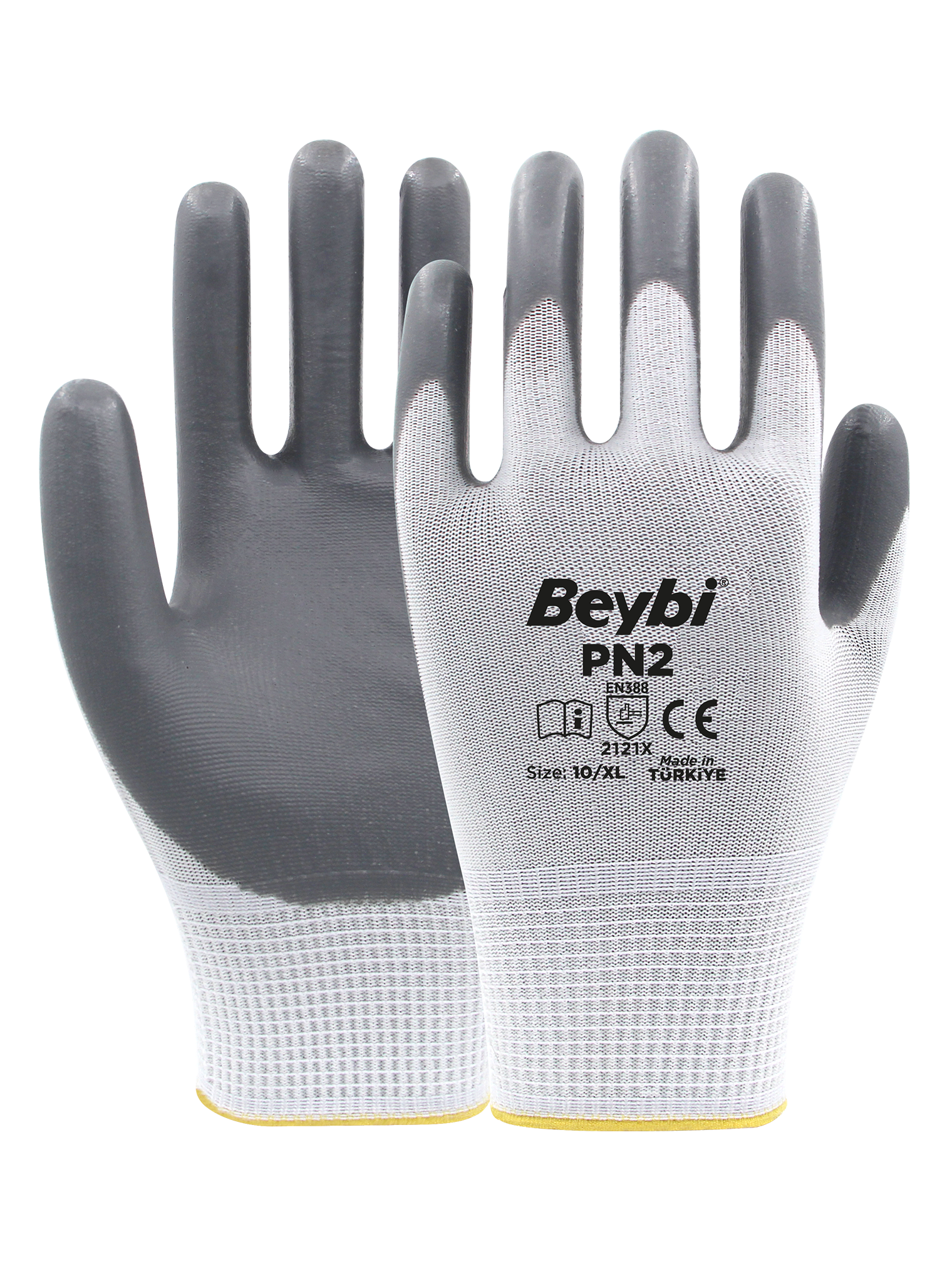 Beybi PN2 Polyester Örme Nitril Eldiven