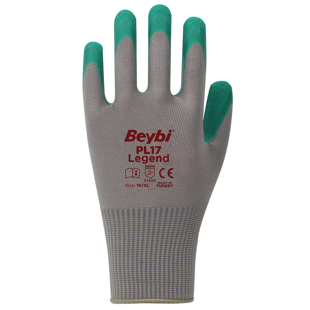 Beybi PU17 Legend Polyester Örme Poliüretan Eldiven