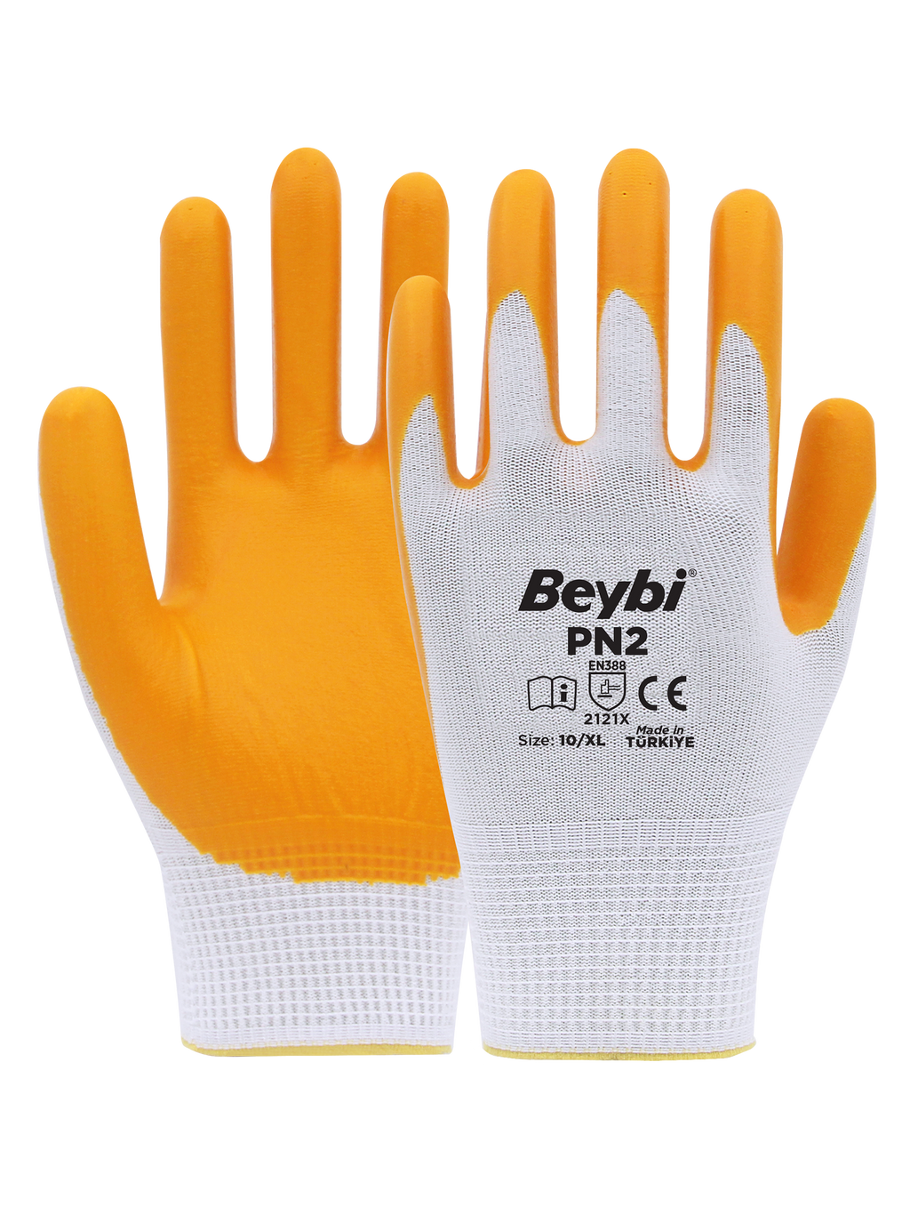 Beybi PN2 Polyester Örme Nitril Eldiven
