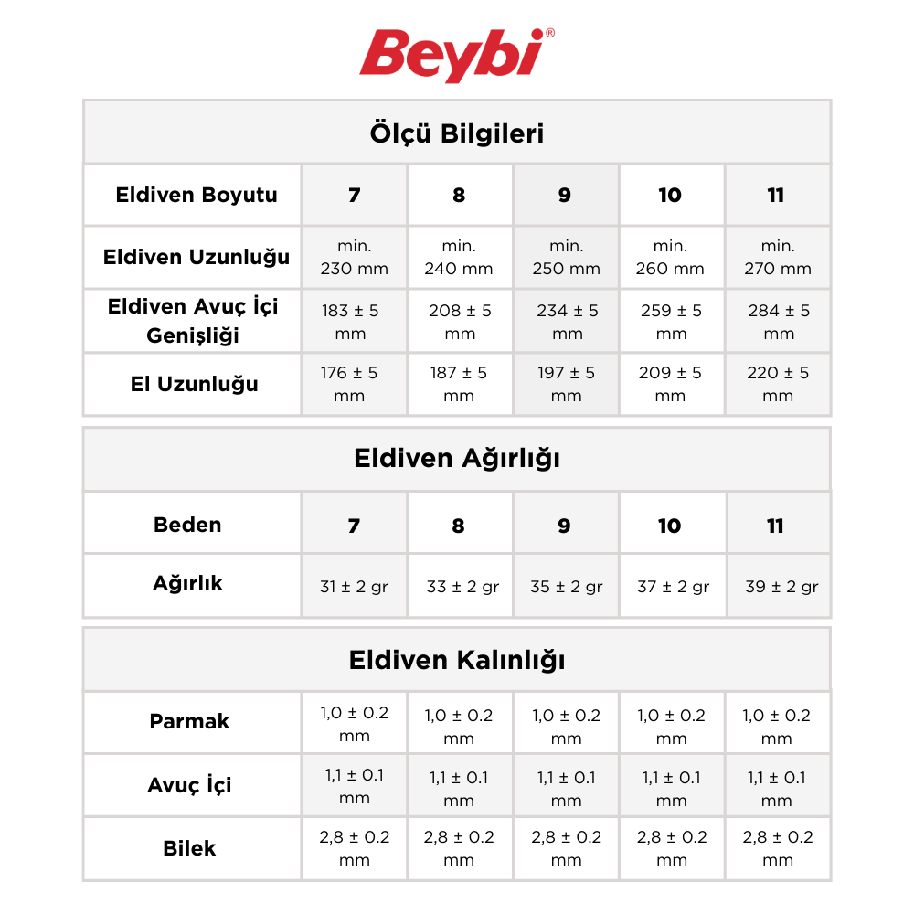 Beybi Kn Flex Pamuk Nitril Eldiven