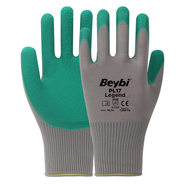 Beybi PU17 Legend Polyester Örme Poliüretan Eldiven