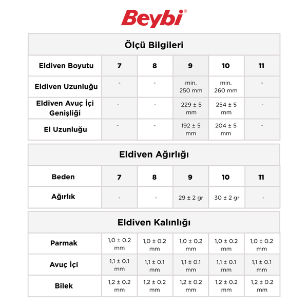 Beybi Kn2 Flex Pamuk Nitril Eldiven