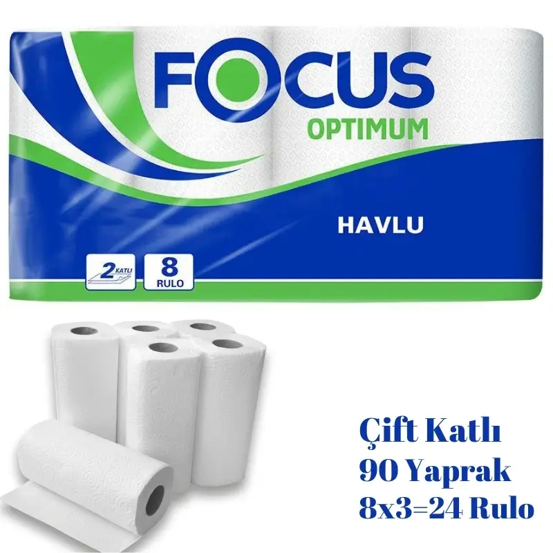 Focus Optimum Rulo Havlu Kağıt 24’lü Ürün ana görseli