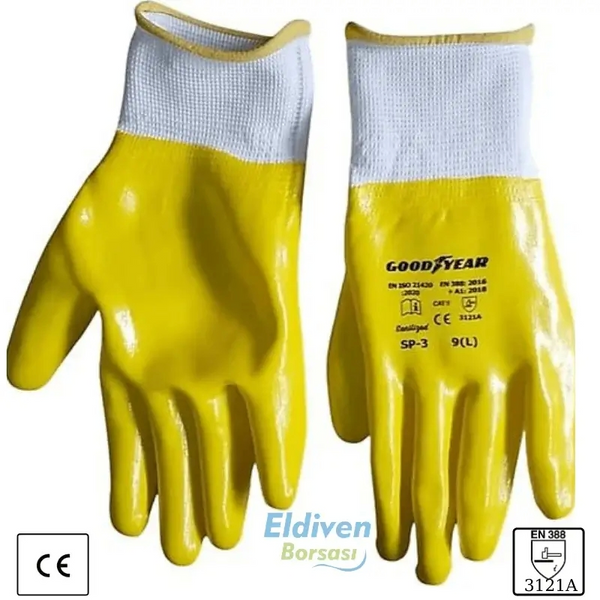 Goodyear SP-3 Tam Kaplama Nitril İş Eldiveni