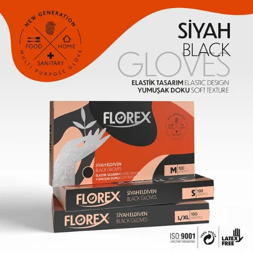 Florex Tpe Siyah Eldiven