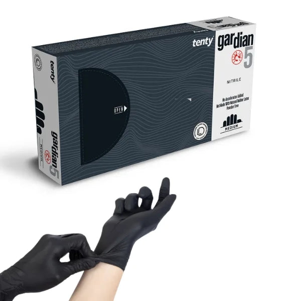 Tenty Gardian 3 Pudrasız Ekstra Kalın Nitril Muayene Eldiveni 50 Adet Ürün ikincil görseli